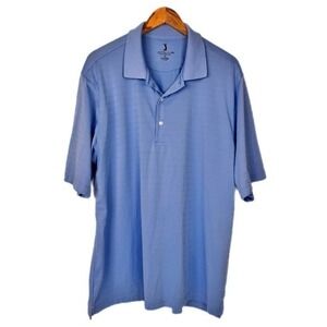 Nicklaus Performance Polo Shirt Men XL Blue Short Sleeve Golf Athletic RN106523